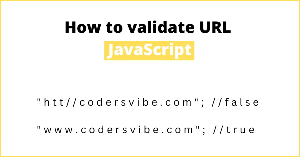 How to validate URL? - JavaScript
